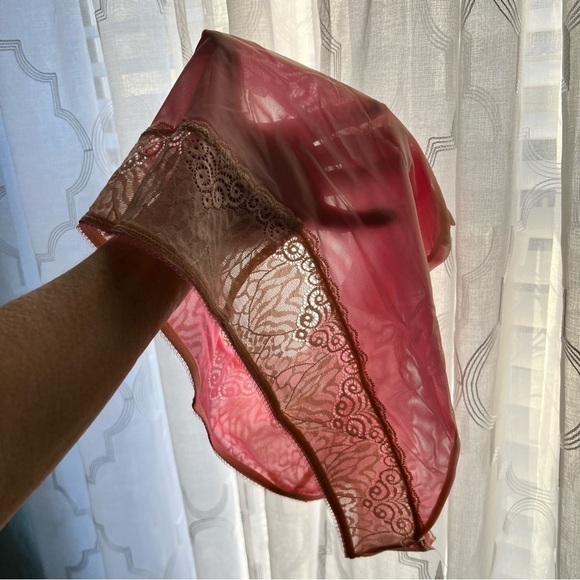 New FREYA Icon AA1665MIK Pink Bow Lacey Full Cover XL Panties Underwear Sheer - Picture 12 of 12